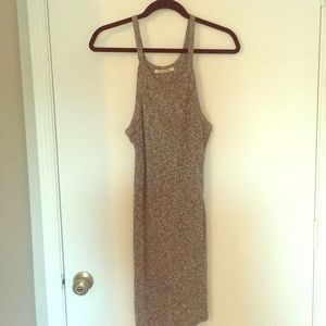 Gray Knit Mini Dress